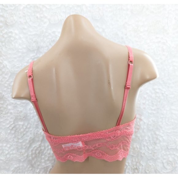 B.TEMPT'D BY WACOAL Lace Kiss Bralette Bra Tea Rose NWOT - Picture 2 of 3